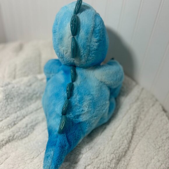 FAO Schwarz Blue Dinosaur Plush | Soft Cuddly Stuffed Animal 12" Soft Toy - Picture 5 of 6